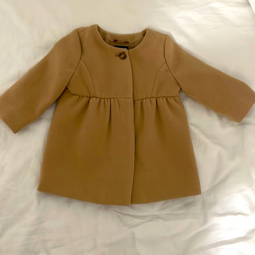 Baby Gap tan pea coat. Size 12-18 months